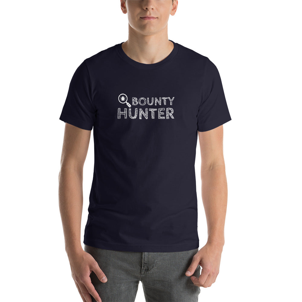 Bug bounty hunter - Short-Sleeve Unisex T-Shirt (white text)