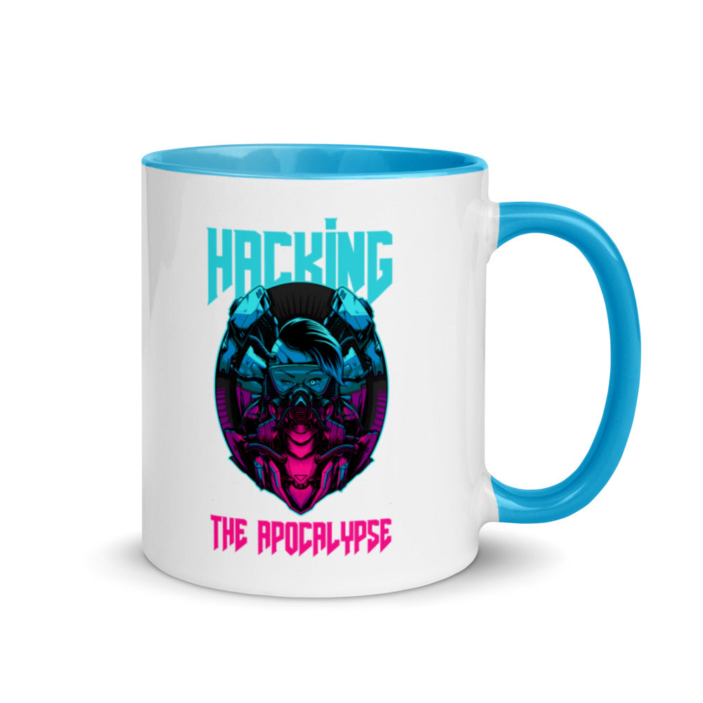 Hacking the apocalypse - Mug with Color Inside