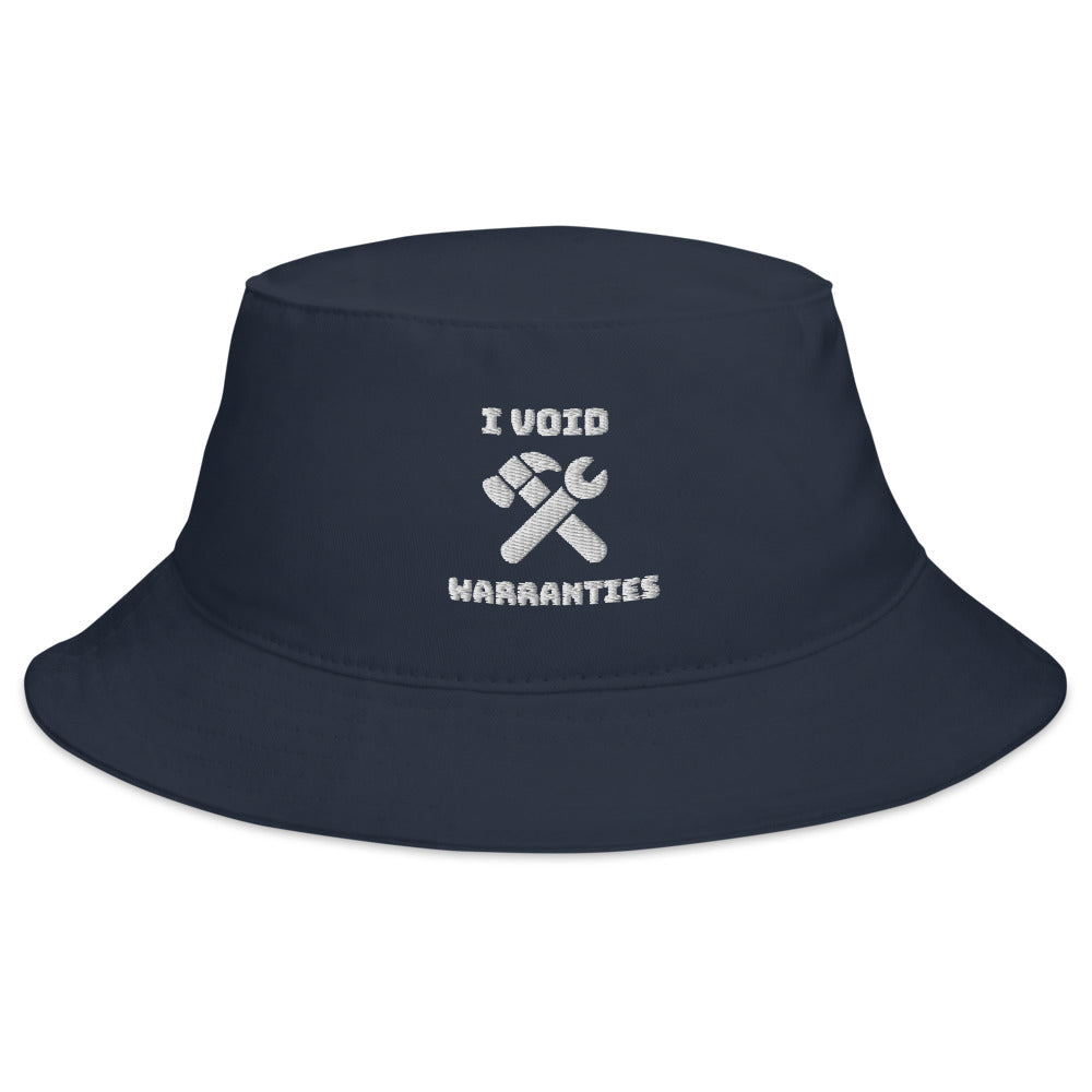 I void warranties - Bucket Hat (white text)