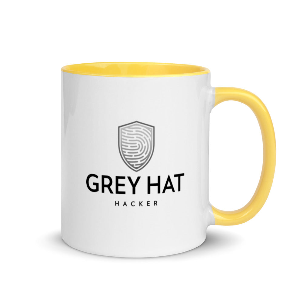 Grey Hat Hacker v1 - Mug with Color Inside