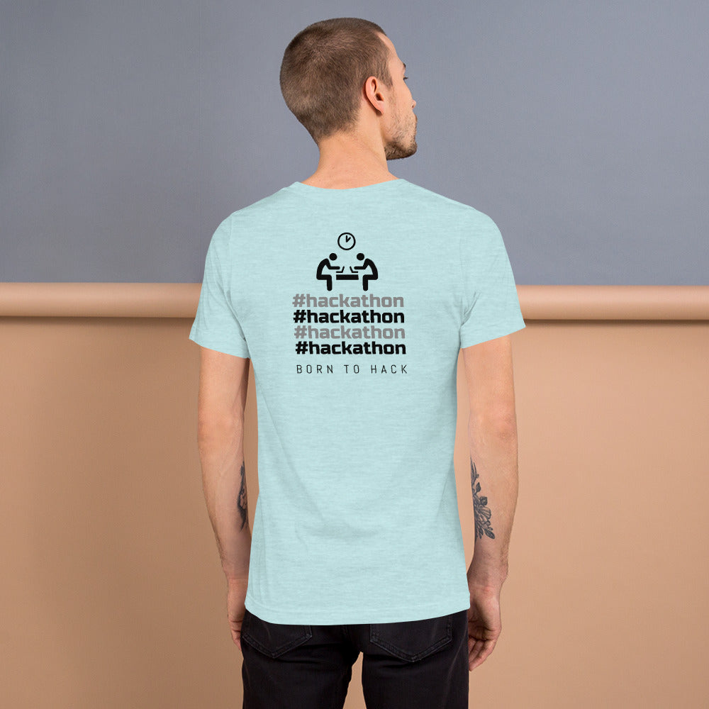 #hackathon - Short-Sleeve Unisex T-Shirt (black text)