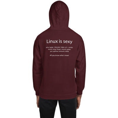 Linux is sexy - Unisex Hoodie ( with back design)