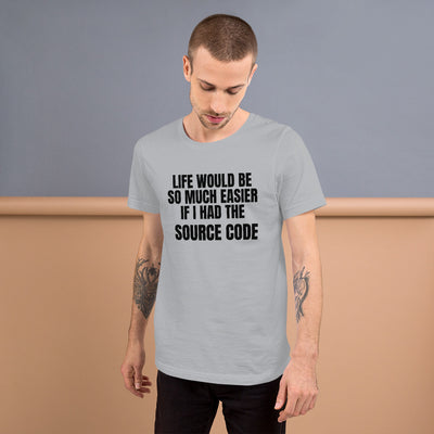 Source code - Short-Sleeve Unisex T-Shirt (black text)
