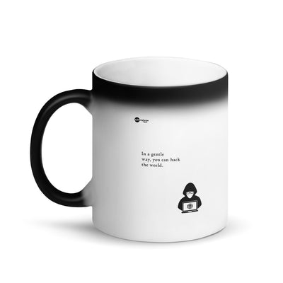 You can hack the world - Matte Black Magic Mug