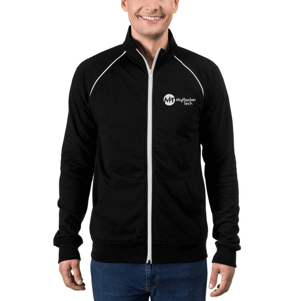 Linux Hackers - Bash Fork Bomb - Piped Fleece Jacket ( with back design)