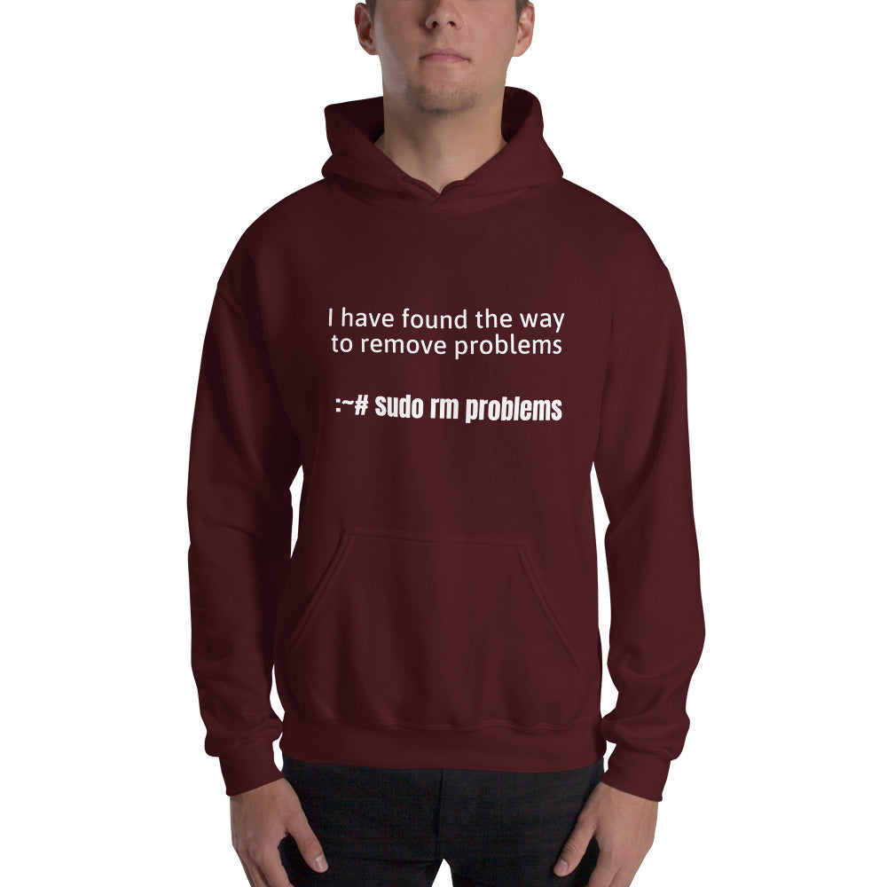 I have found the way to remove problems - Hooded Sweatshirt (White text)