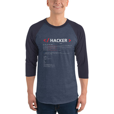 Hacker v.1 - 3/4 sleeve raglan shirt