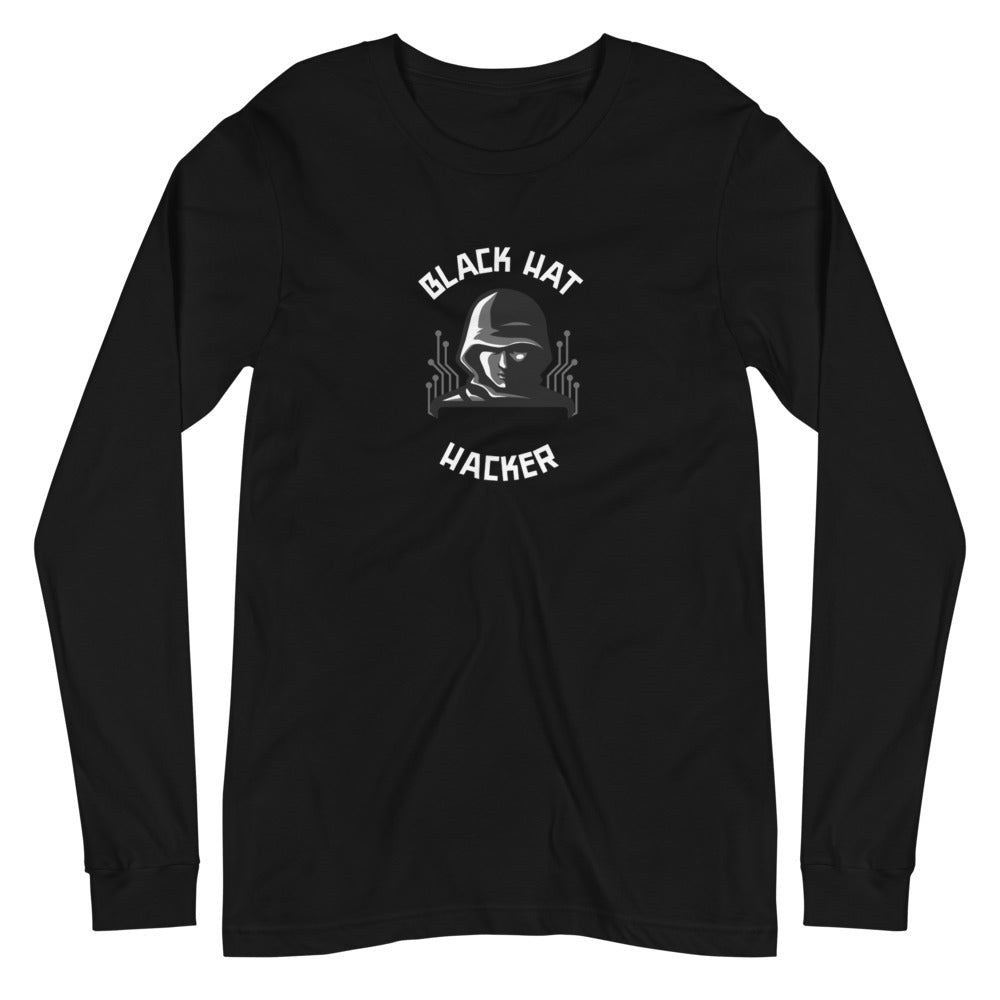 Black Hat Hacker - Unisex Long Sleeve Tee