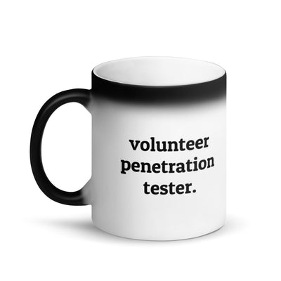 Volunteer penetration tester - Matte Black Magic Mug