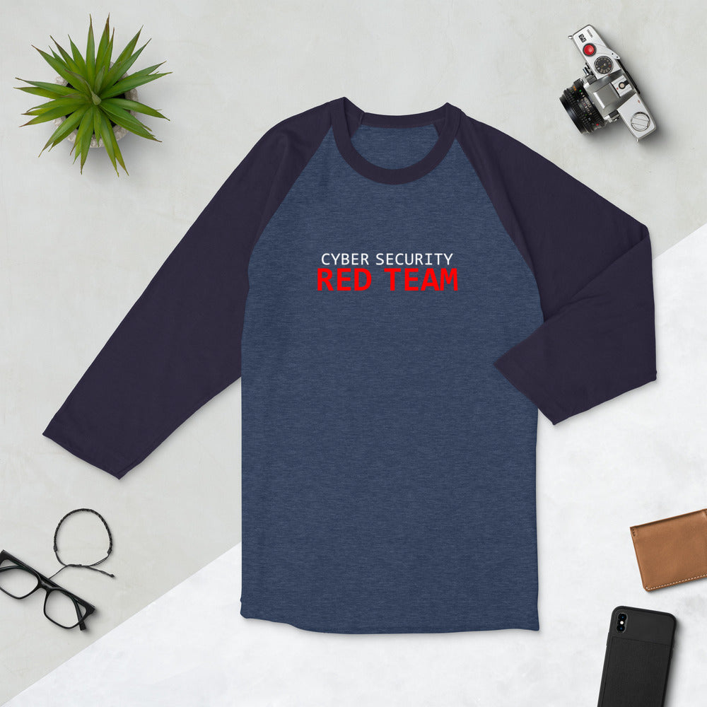 Cyber Security Red Team - 3/4 sleeve raglan shirt