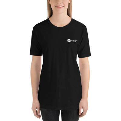 Hacking the apocalypse - Short-Sleeve Unisex T-Shirt (with back design)
