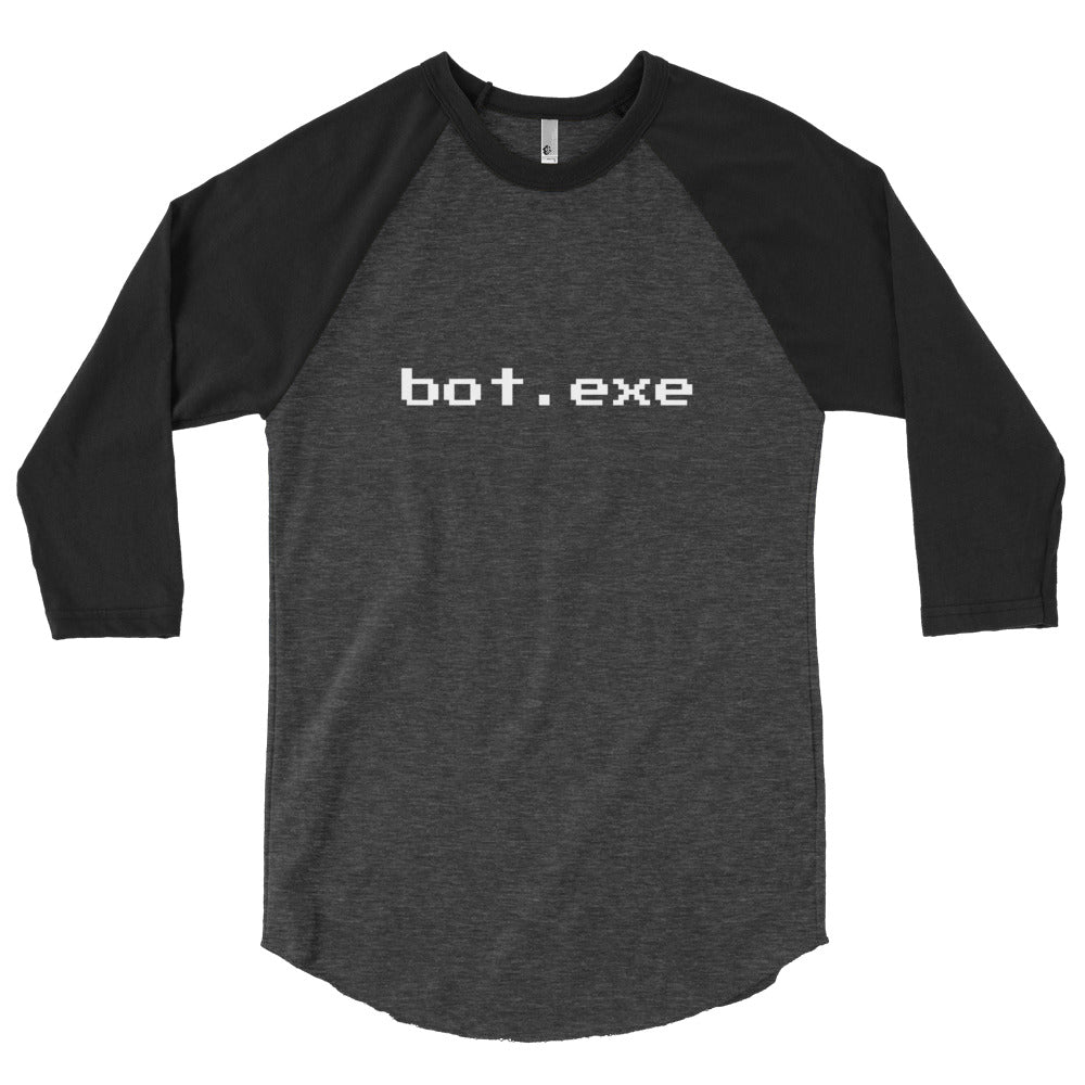 bot.exe - 3/4 sleeve raglan shirt