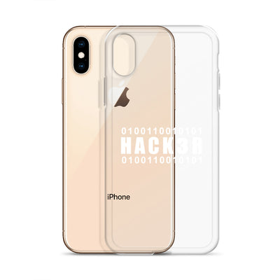 0100110010101  Hack3r - iPhone Case (white text)
