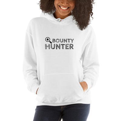 Bug bounty hunter - Hooded Sweatshirt (black text)