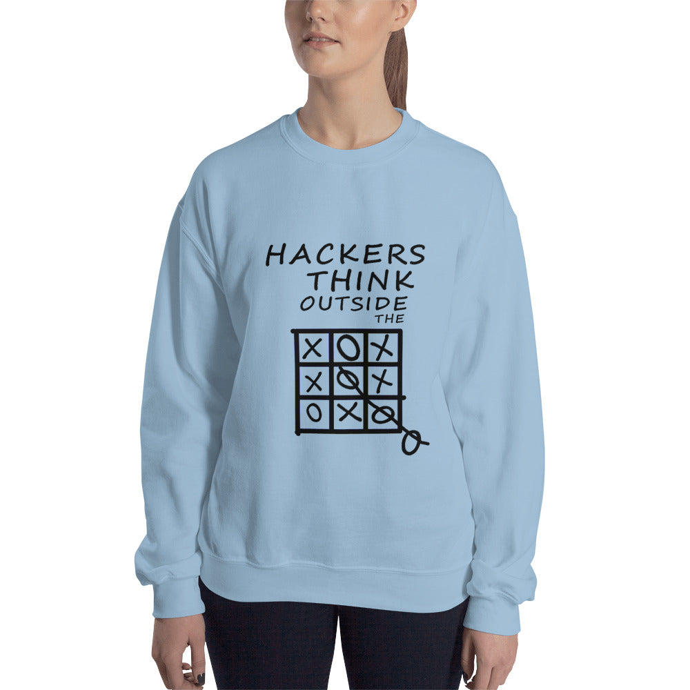 Hackers think outside the box - Unisex Sweatshirt