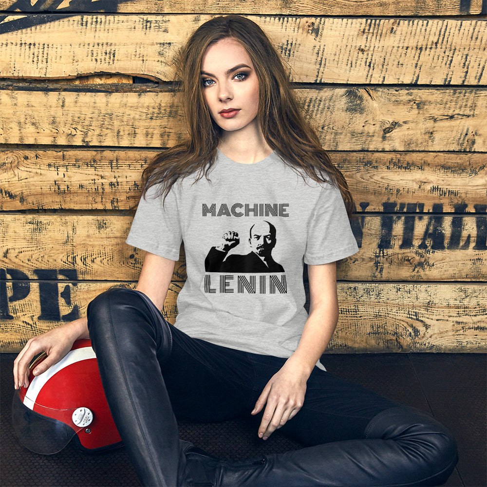 Machine Lenin - Short-Sleeve Unisex T-Shirt (black text)