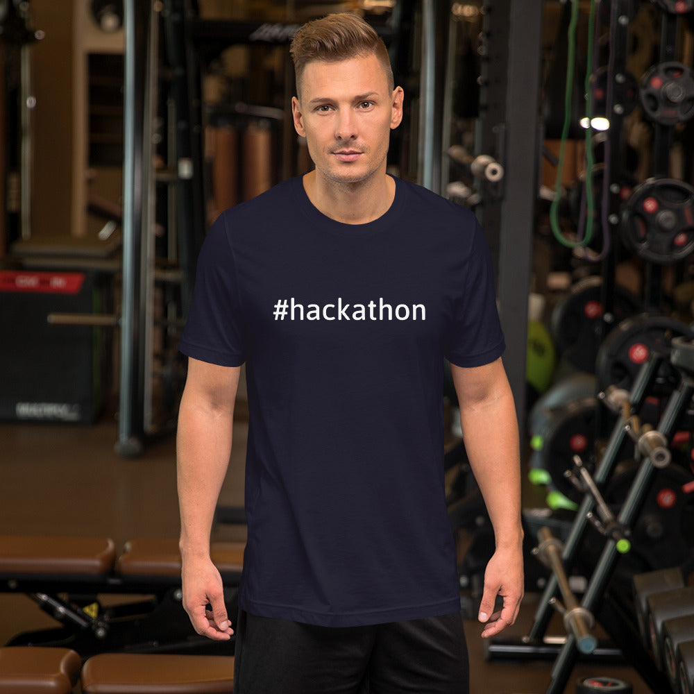 Hackathon - Short-Sleeve Unisex T-Shirt (white text)