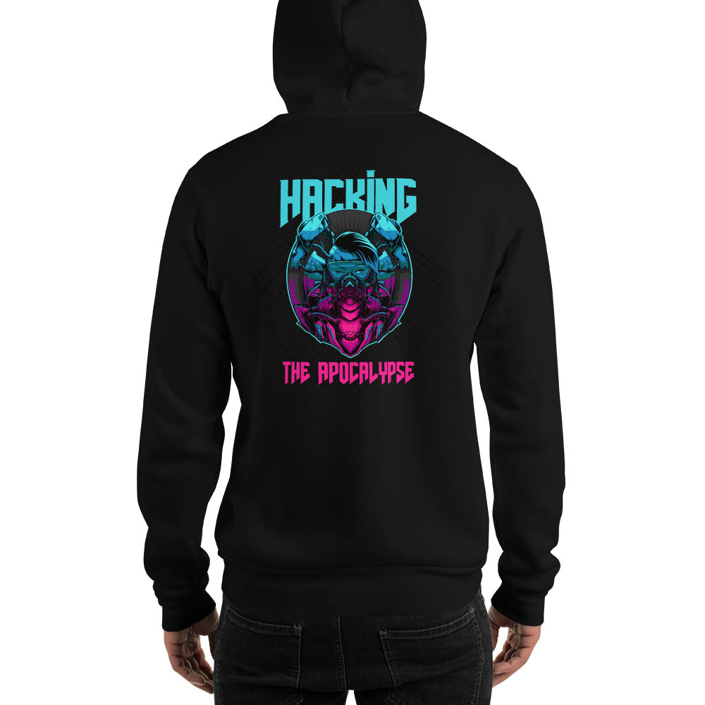 Hacking the apocalypse v2 -Unisex Hoodie (with back design)