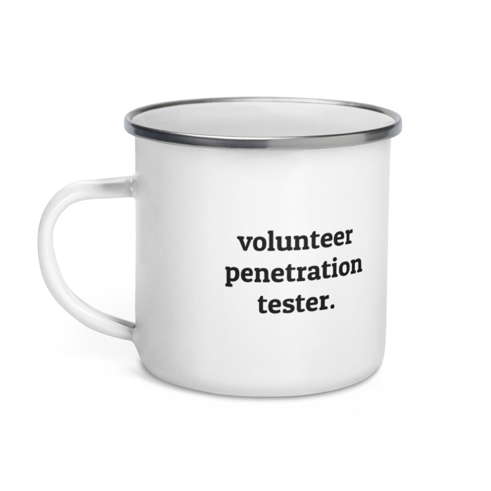Volunteer penetration tester - Enamel Mug