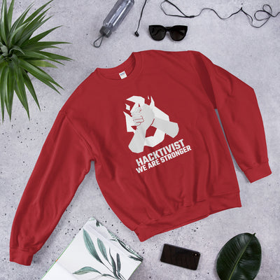 Hacktivist - Unisex Sweatshirt (white text)