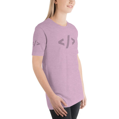 Culture of code in ASCII characters - Short-Sleeve Unisex T-Shirt (black text)