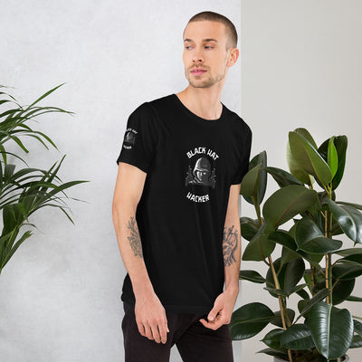 Black Hat Hacker - Short-Sleeve Unisex T-Shirt (print on all sides )