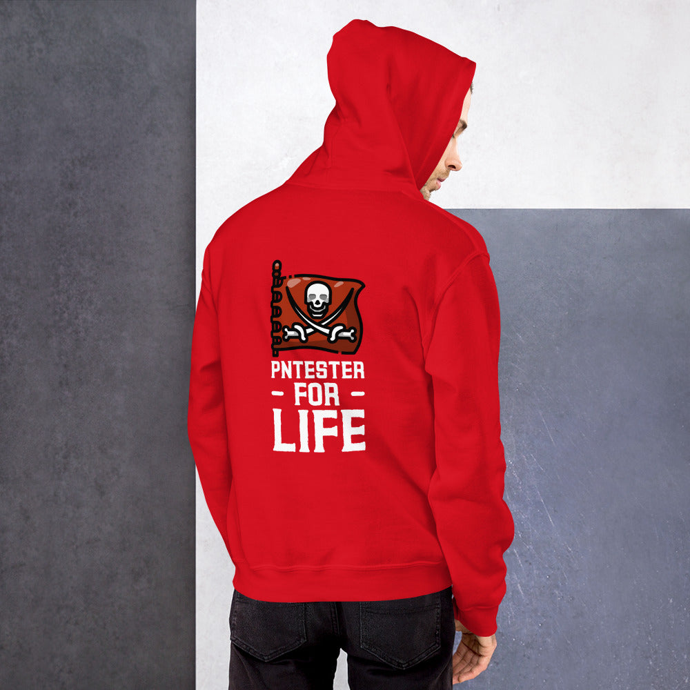 Pentester for life  - Unisex Hoodie (white text)