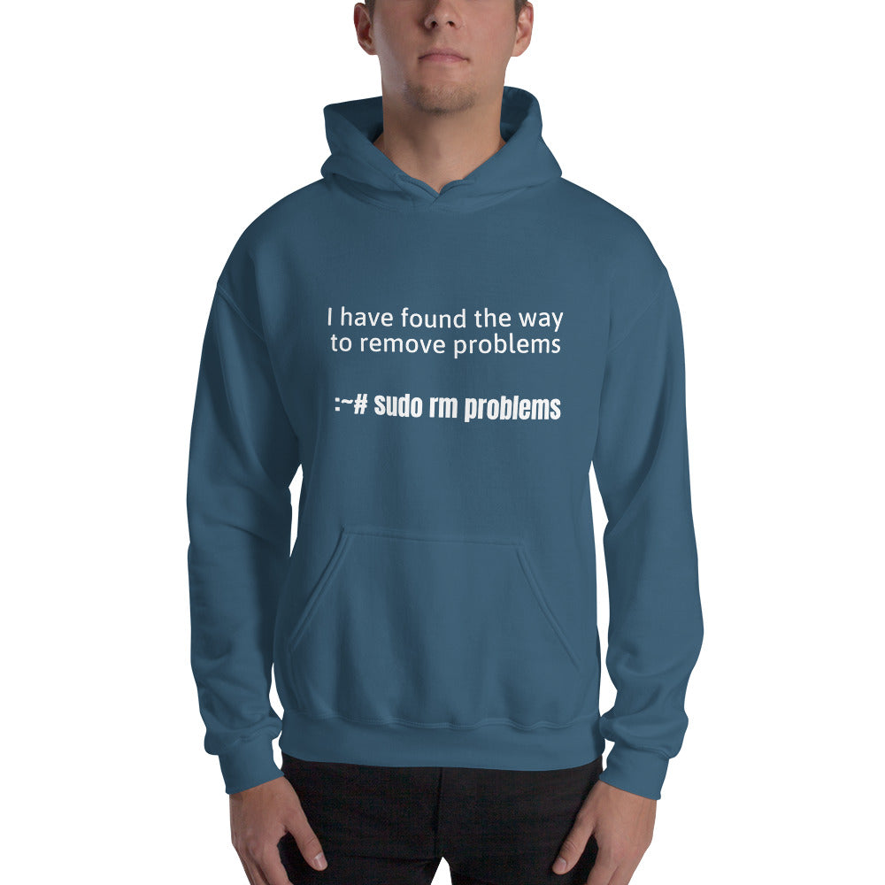 I have found the way to remove problems - Hooded Sweatshirt (White text)