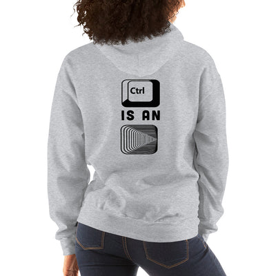 Control is an illusion - Unisex Hoodie (black text)