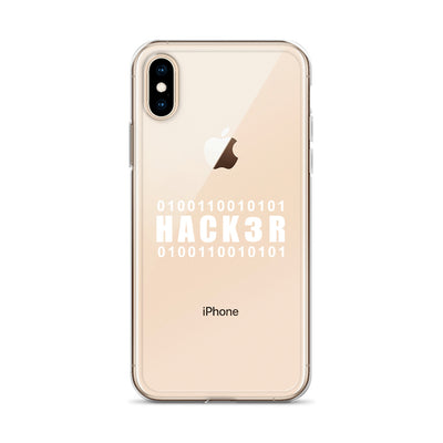 0100110010101  Hack3r - iPhone Case (white text)
