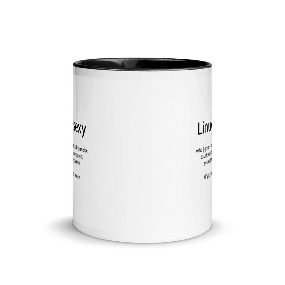 Linux is sexy - Mug with Color Inside