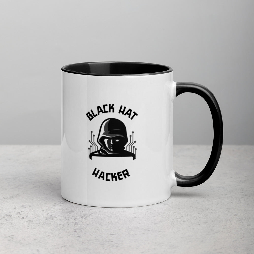 Black Hat Hacker - Mug with Color Inside