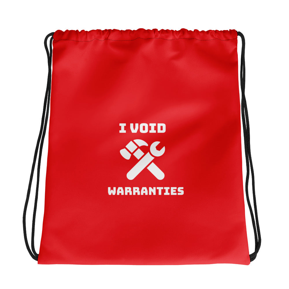 I void warranties - Drawstring bag (red)