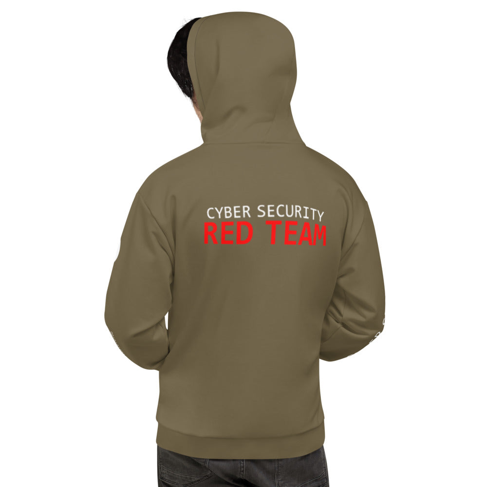 Cyber Security Red Team - Unisex Hoodie (military green)