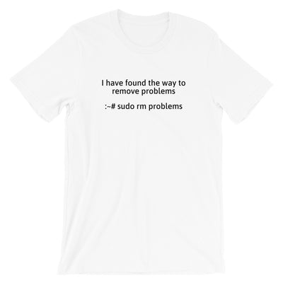 I have found the way to  remove problems - Short-Sleeve Unisex T-Shirt (Black text)