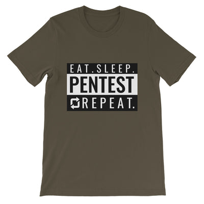 Eat sleep pentest repeat - Short-Sleeve Unisex T-Shirt