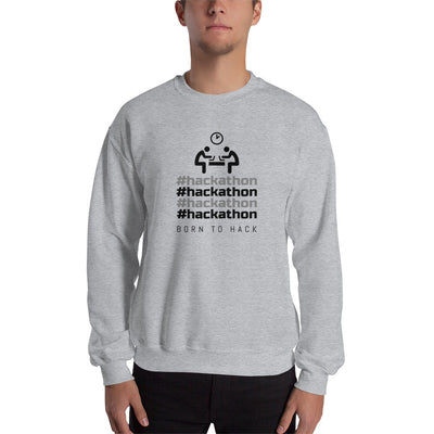 #hackathon - Unisex Sweatshirt (black text)