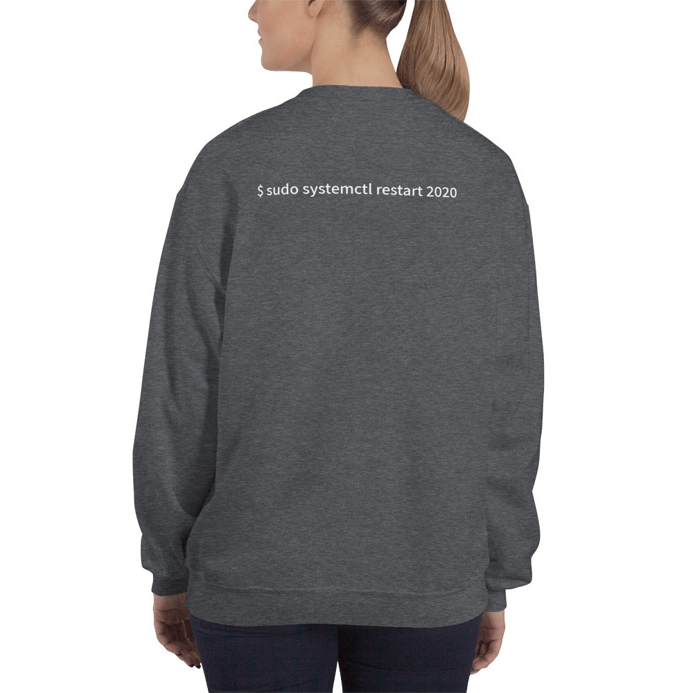 $ sudo systemctl restart 2020- Unisex Sweatshirt (with back design)