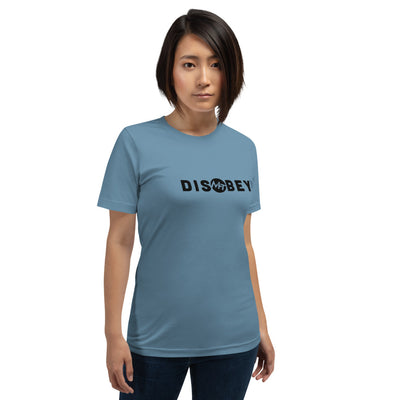 Disobey - Short-Sleeve Unisex T-Shirt (black text)