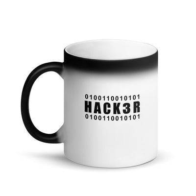 0100110010101  Hack3r  - Matte Black Magic Mug