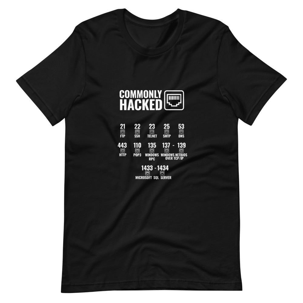 Commonly Hacked Ports - Short-Sleeve Unisex T-Shirt