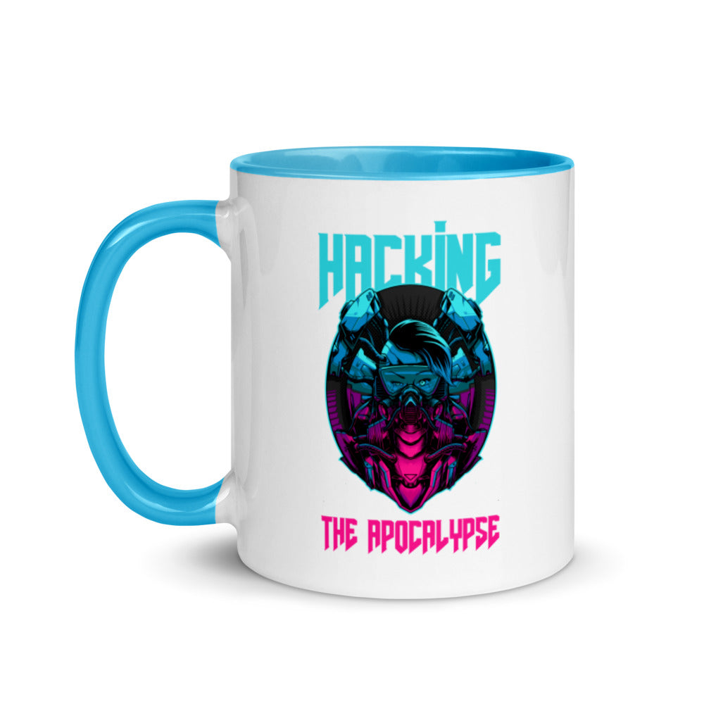 Hacking the apocalypse - Mug with Color Inside