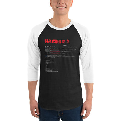 Hacker v3 - 3/4 sleeve raglan shirt