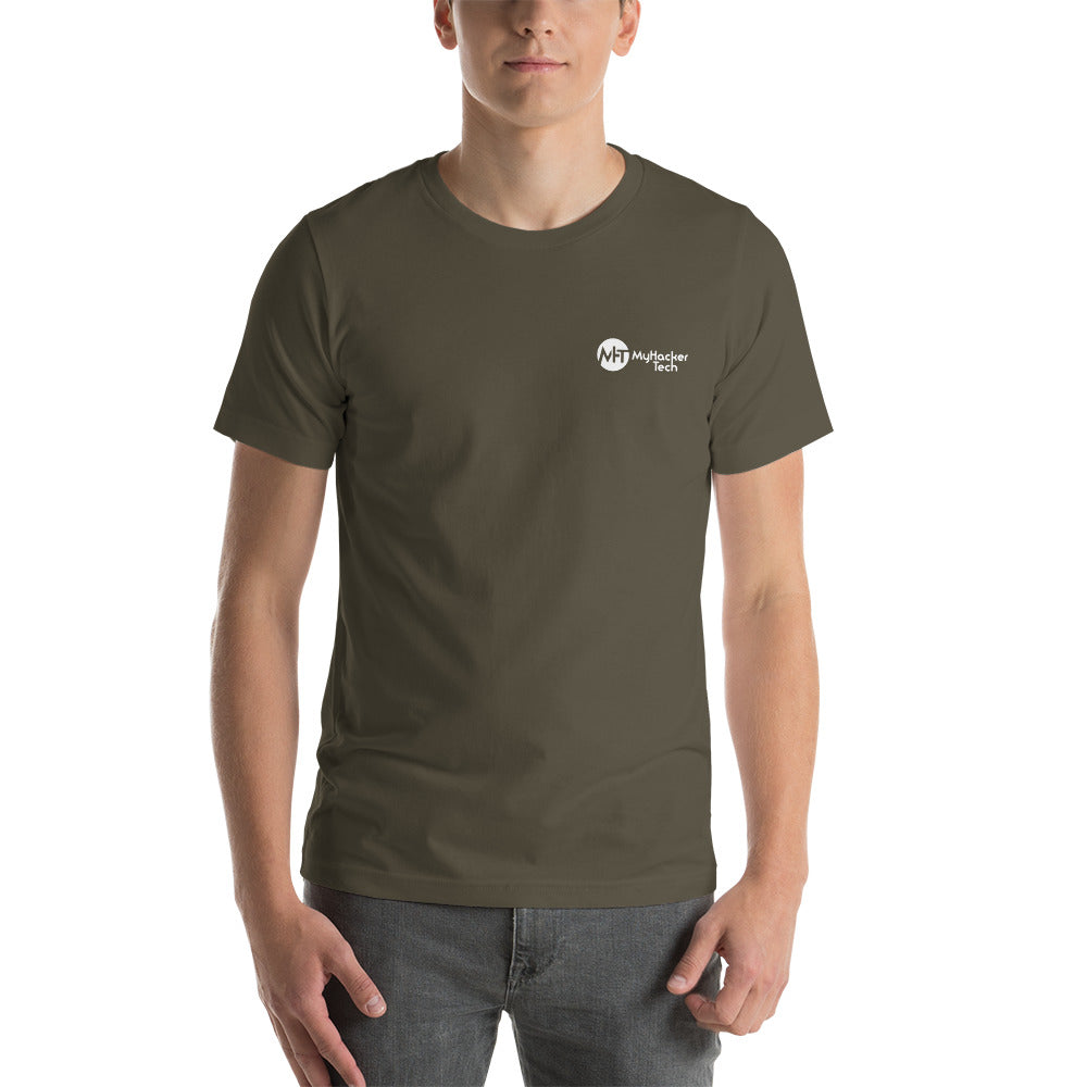 Grey Hat Hacker - Short-Sleeve Unisex T-Shirt (back print)