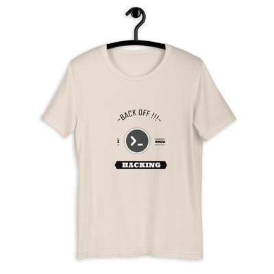 Back off I know hacking - Short-Sleeve Unisex T-Shirt
