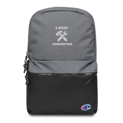 I void warranties - Embroidered Champion Backpack