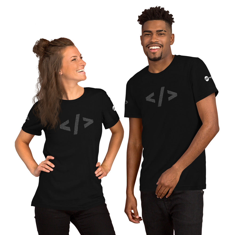 Culture of code in ASCII characters - Short-Sleeve Unisex T-Shirt