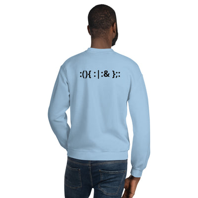Linux Hackers - Bash Fork Bomb - Black Text - Sweatshirt