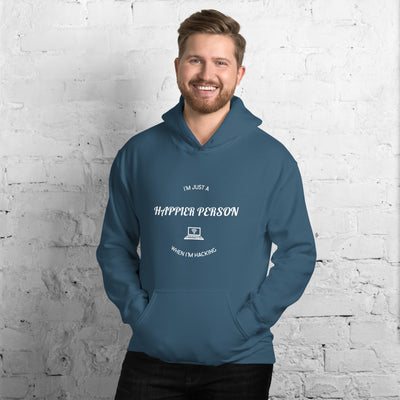 I'm a happier person when I'm hacking  - Unisex Hoodie