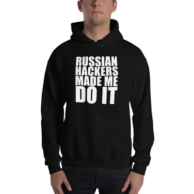 Russian hackers - Unisex Hoodie (white text)